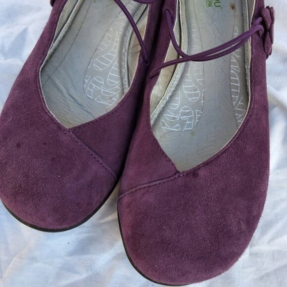 Jambu grape suede ballet walking flars 10/fit like 9.5 - Picture 2 of 8